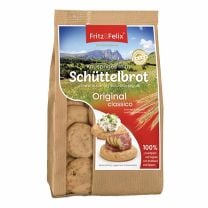 Original classico Schüttelbrot Laibchen, knuspriges Gebäck aus Südtirol mit Kümmel und Fenchel.