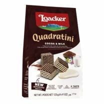 Quadratini Cocoa, Loacker Kakao und Milch-Waffelwürfel, ein originales Geschmackserlebnis aus Südtirol.
