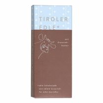 Tiroler Edle Schokolade-Spezialität mit echter Butter vom Tiroler Grauvieh, weil sie einfach gut is(s)t!