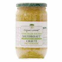 Naturbelassenes gewürzt und gekochtes Bauernsauerkraut aus dem Vinschgau, Qualität Südtirol.