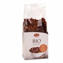 Cornflakes aus Bio Mais mit Schokoladeüberzug, perfekte Wahl für alle, die ihren Tag mit einem Hauch von Schokolade beginnen mögen.